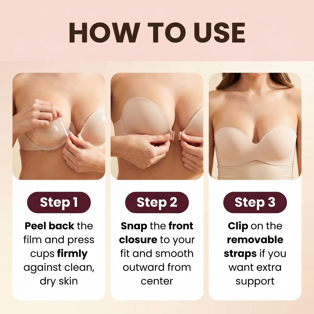 Bare Curve Strapless Push-Up Bra